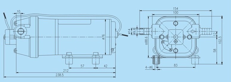 DP-35 PUMP DIMENSION